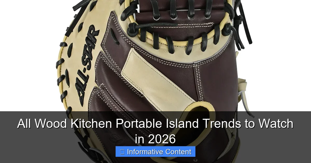 All Wood Kitchen Portable Island Trends to Watch in 2026
