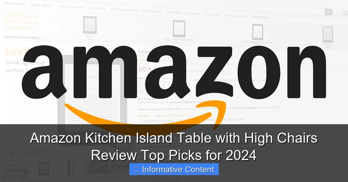 Amazon Kitchen Island Table with High Chairs Review Top Picks for 2024