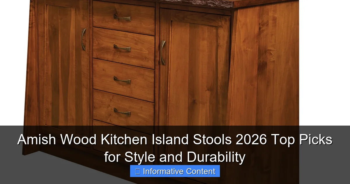 Amish Wood Kitchen Island Stools 2026 Top Picks for Style and Durability