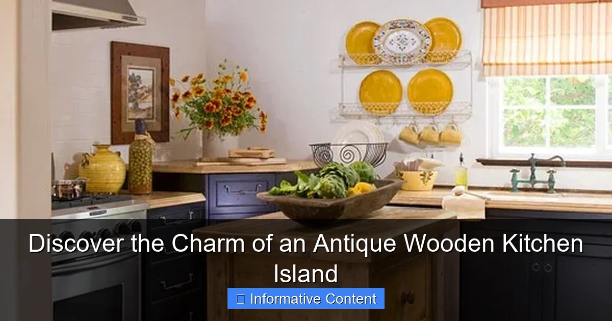 Discover the Charm of an Antique Wooden Kitchen Island