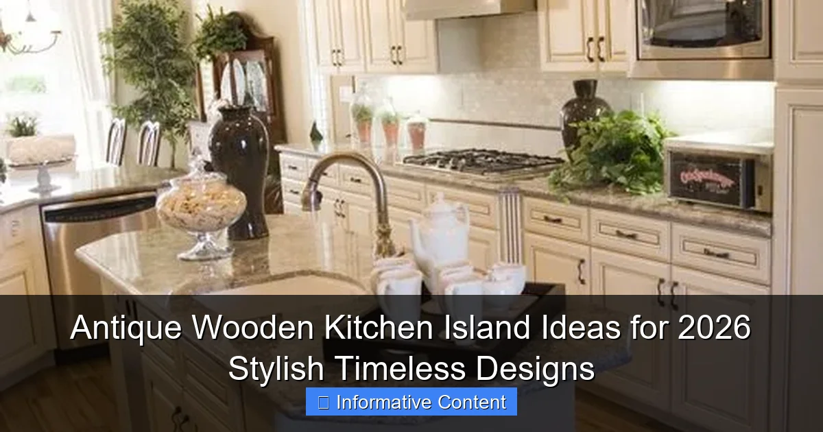 Antique Wooden Kitchen Island Ideas for 2026 Stylish Timeless Designs