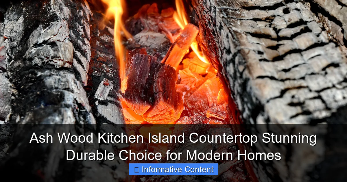 Ash Wood Kitchen Island Countertop Stunning Durable Choice for Modern Homes