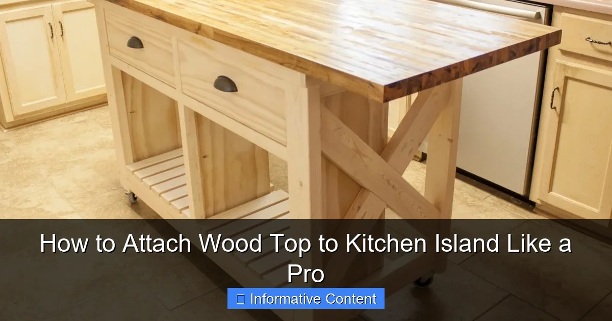 How to Attach Wood Top to Kitchen Island Like a Pro
