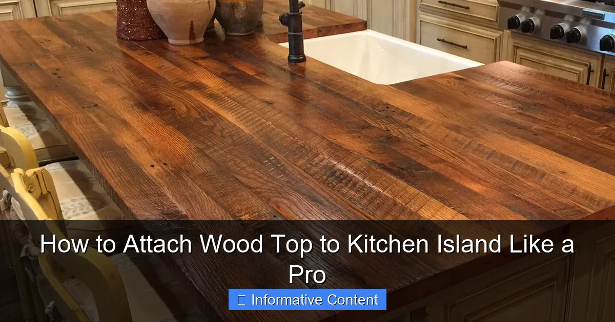 How to Attach Wood Top to Kitchen Island Like a Pro