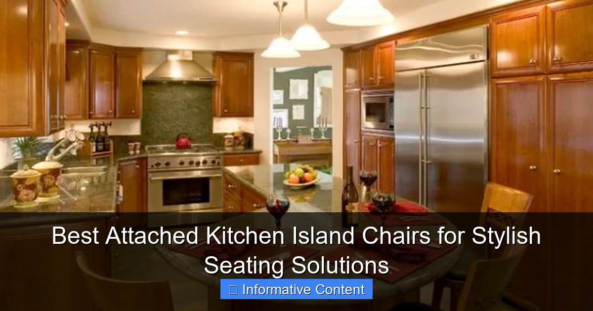 Best Attached Kitchen Island Chairs for Stylish Seating Solutions