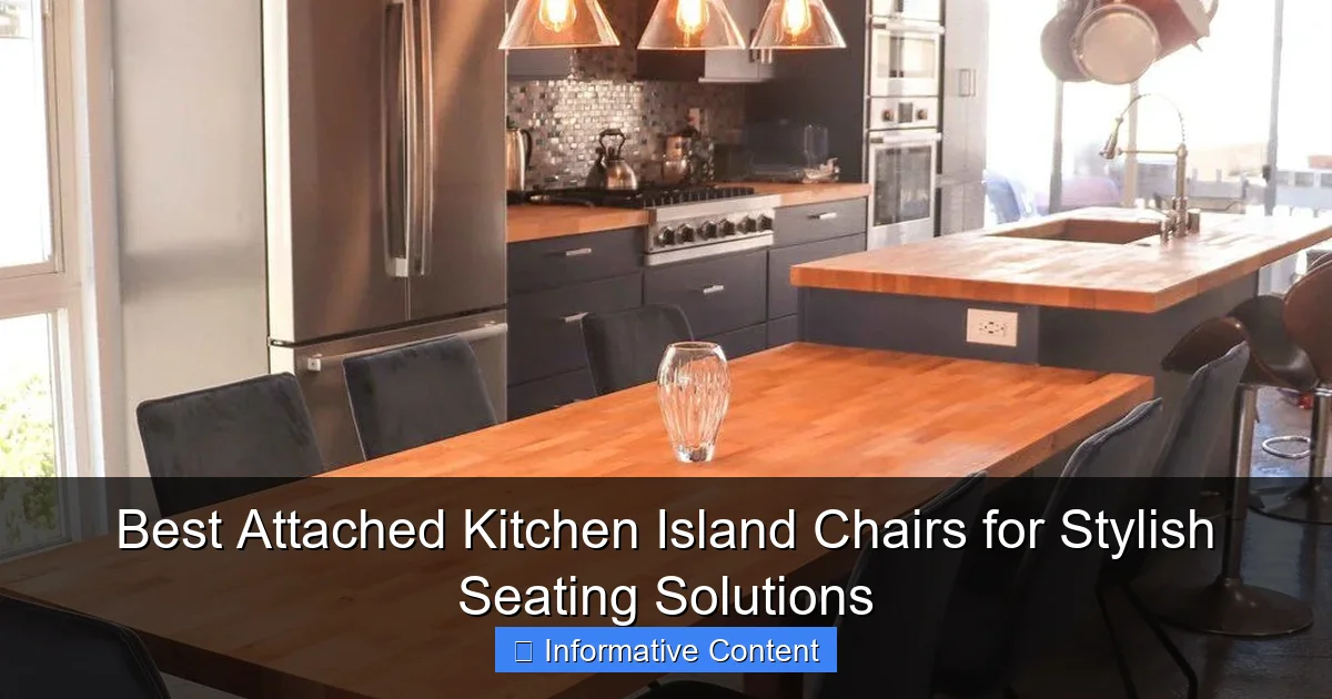 Best Attached Kitchen Island Chairs for Stylish Seating Solutions