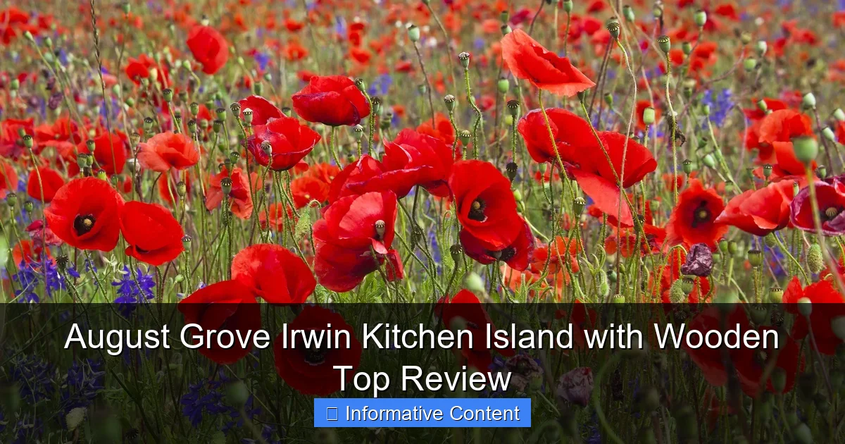 August Grove Irwin Kitchen Island with Wooden Top Review