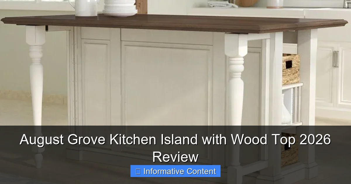 August Grove Kitchen Island with Wood Top 2026 Review