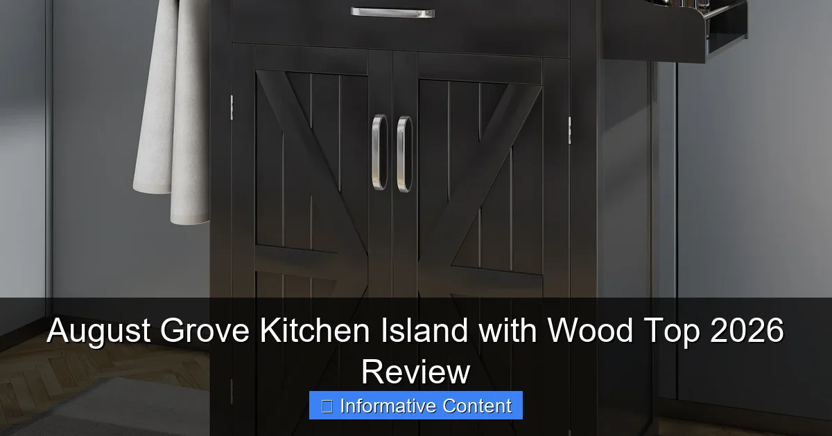 August Grove Kitchen Island with Wood Top 2026 Review
