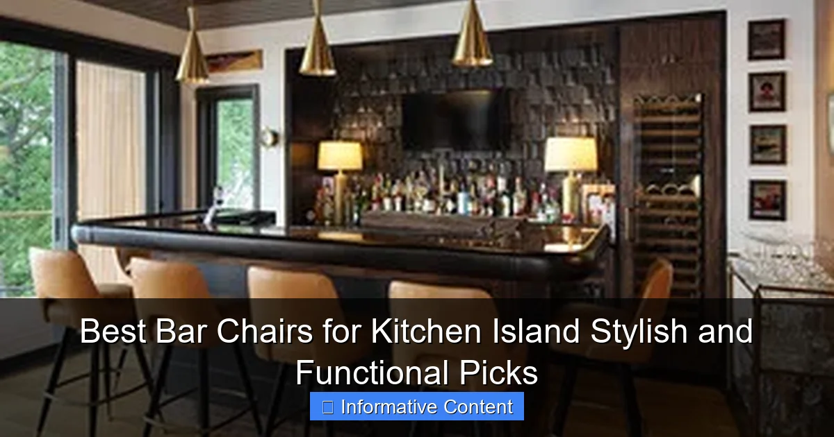 Best Bar Chairs for Kitchen Island Stylish and Functional Picks
