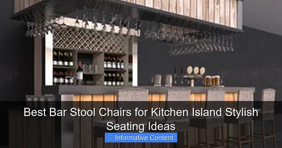 Best Bar Stool Chairs for Kitchen Island Stylish Seating Ideas
