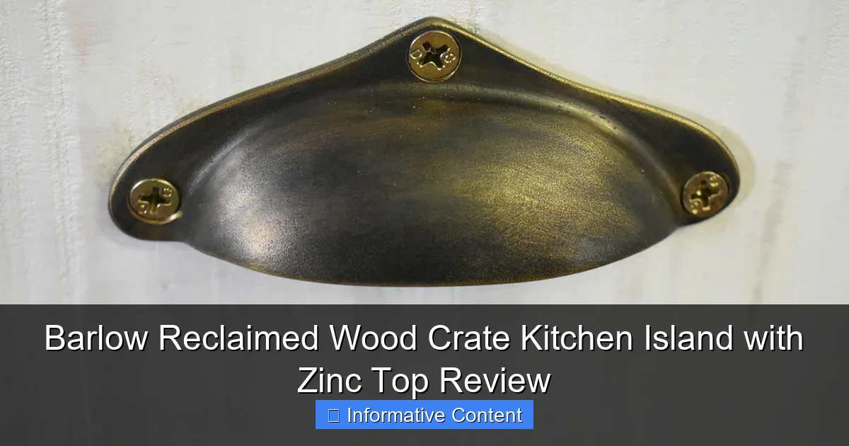 Barlow Reclaimed Wood Crate Kitchen Island with Zinc Top Review