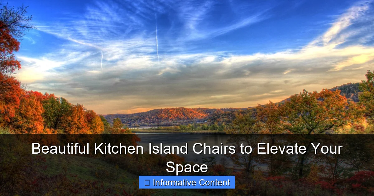 Beautiful Kitchen Island Chairs to Elevate Your Space