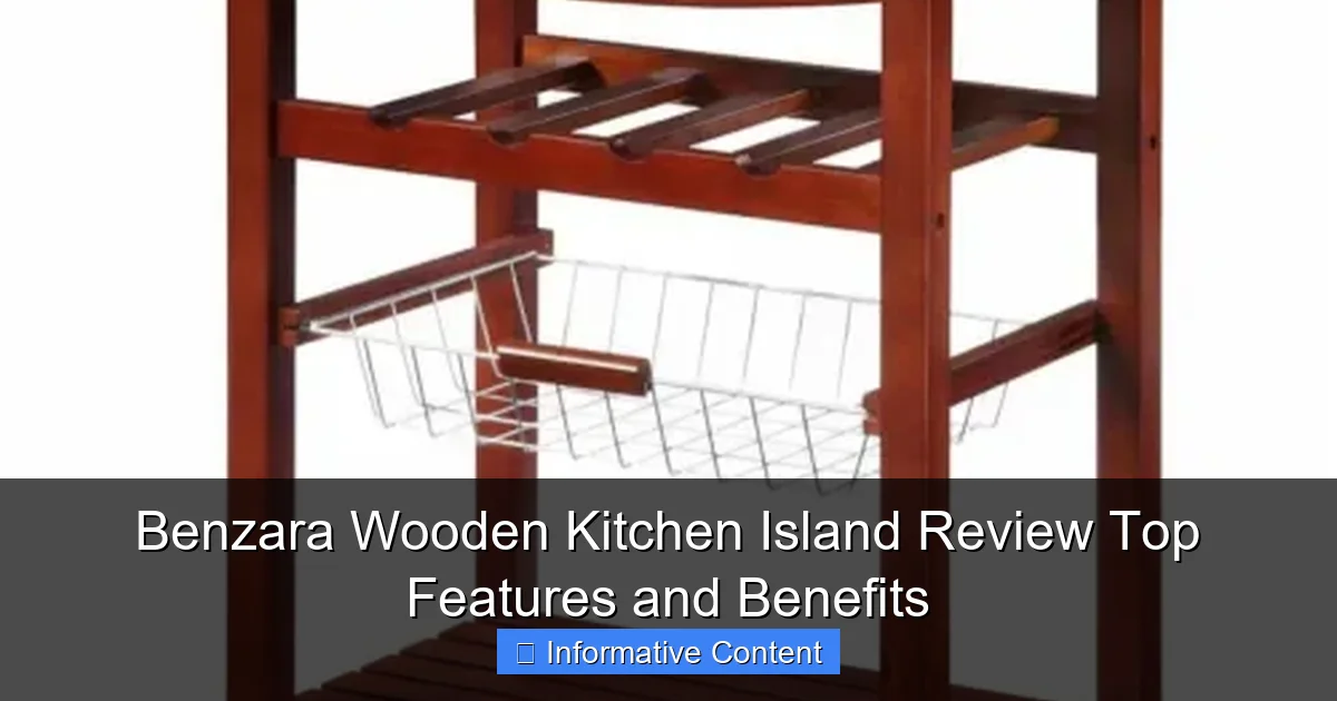 Benzara Wooden Kitchen Island Review Top Features and Benefits