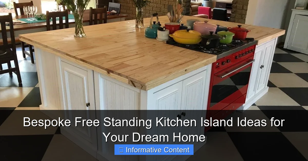 Bespoke Free Standing Kitchen Island Ideas for Your Dream Home