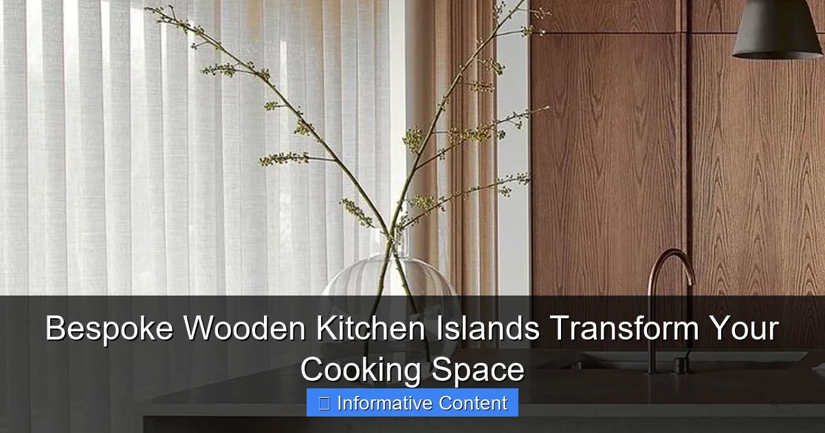 Bespoke Wooden Kitchen Islands Transform Your Cooking Space