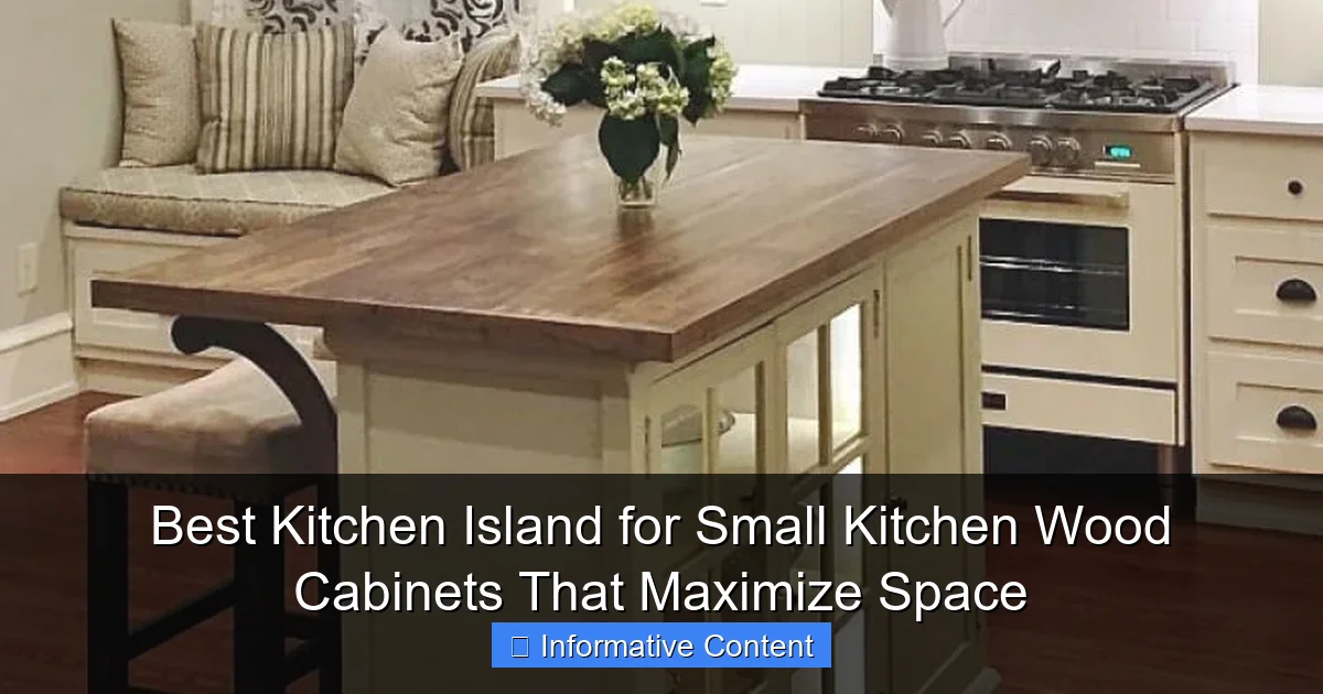 Best Kitchen Island for Small Kitchen Wood Cabinets That Maximize Space