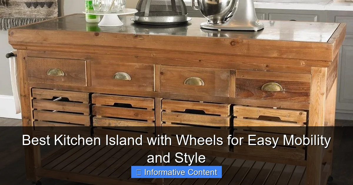 Best Kitchen Island with Wheels for Easy Mobility and Style