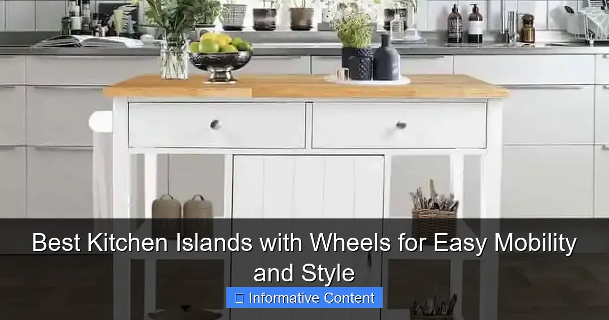Best Kitchen Islands with Wheels for Easy Mobility and Style