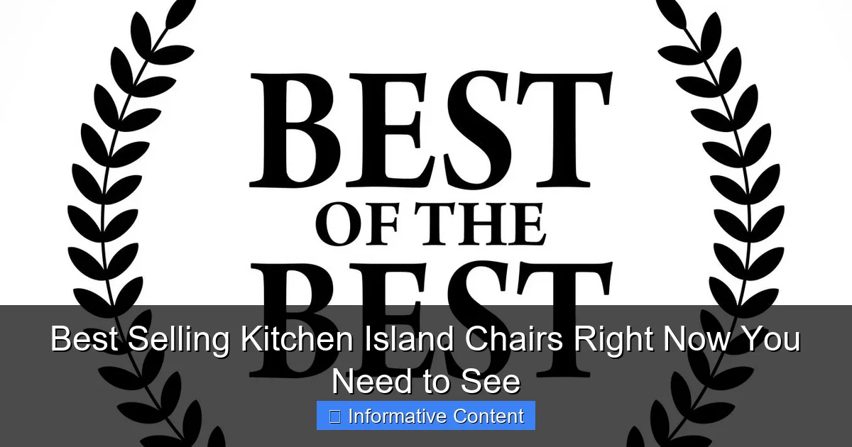 Best Selling Kitchen Island Chairs Right Now You Need to See