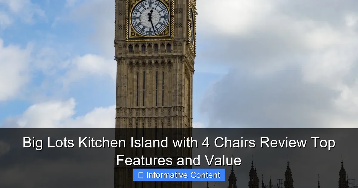 Big Lots Kitchen Island with 4 Chairs Review Top Features and Value