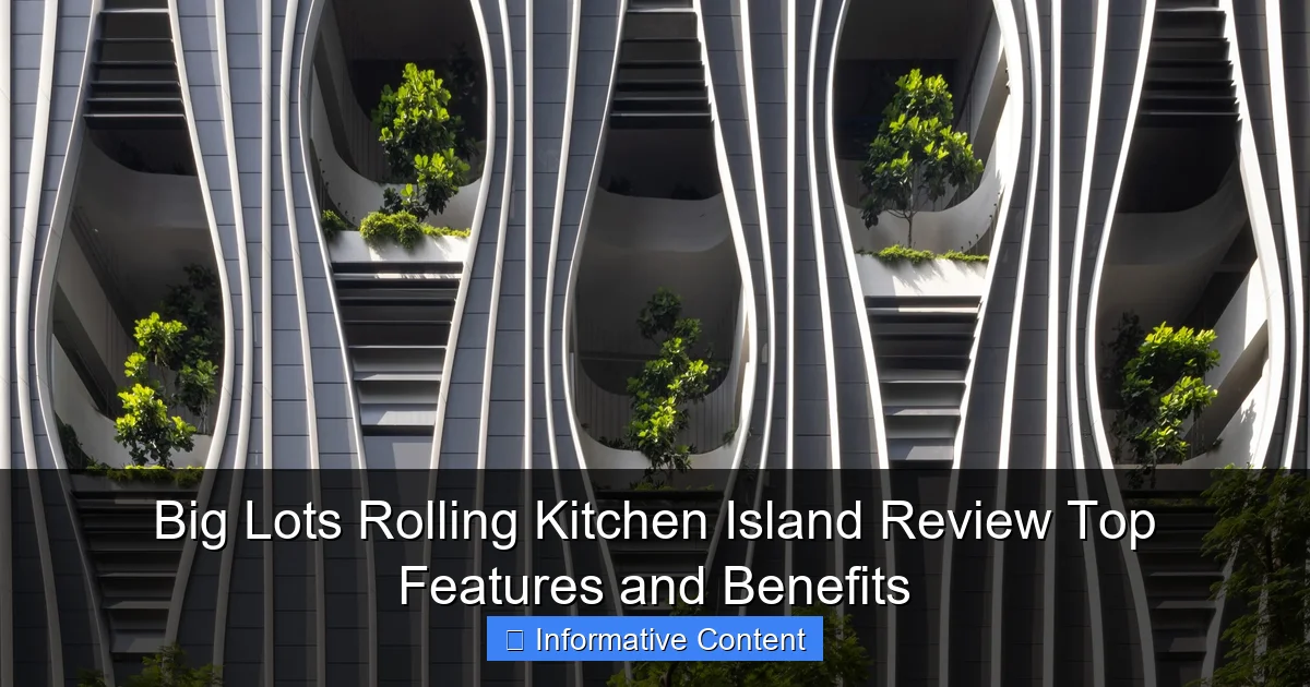 Big Lots Rolling Kitchen Island Review Top Features and Benefits