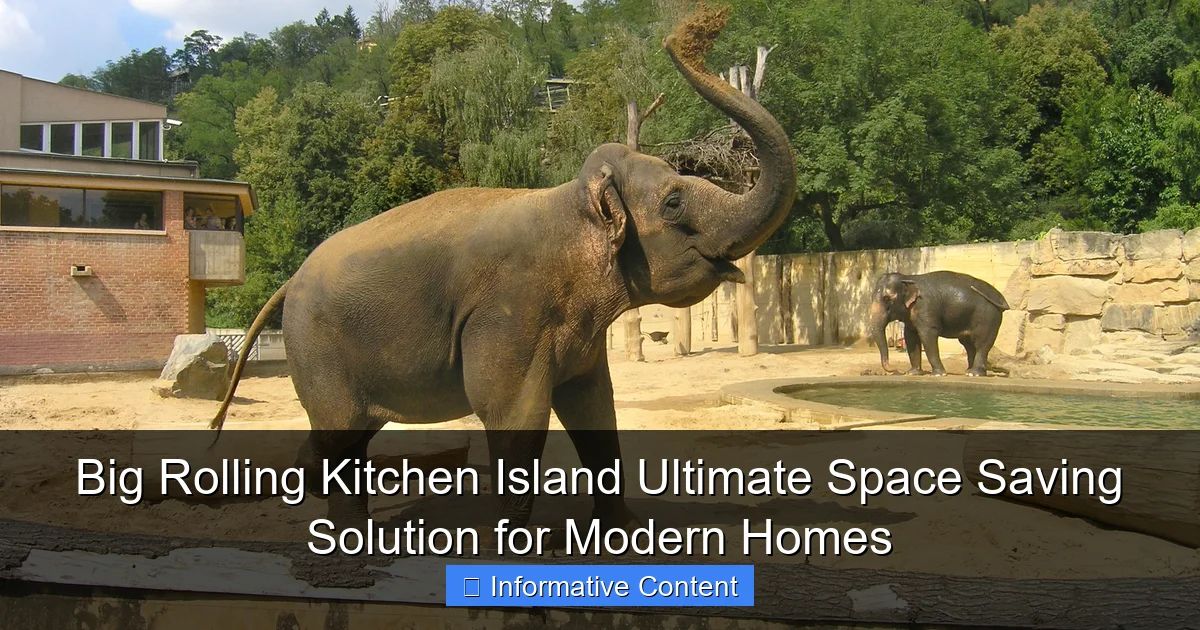 Big Rolling Kitchen Island Ultimate Space Saving Solution for Modern Homes