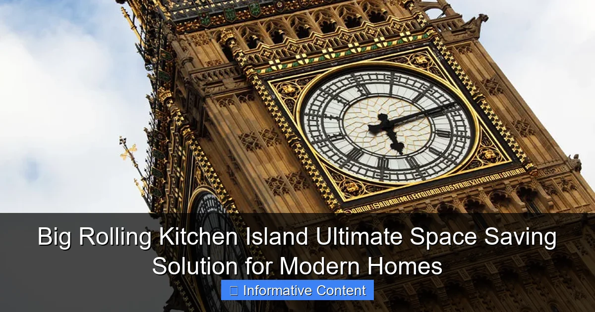 Big Rolling Kitchen Island Ultimate Space Saving Solution for Modern Homes