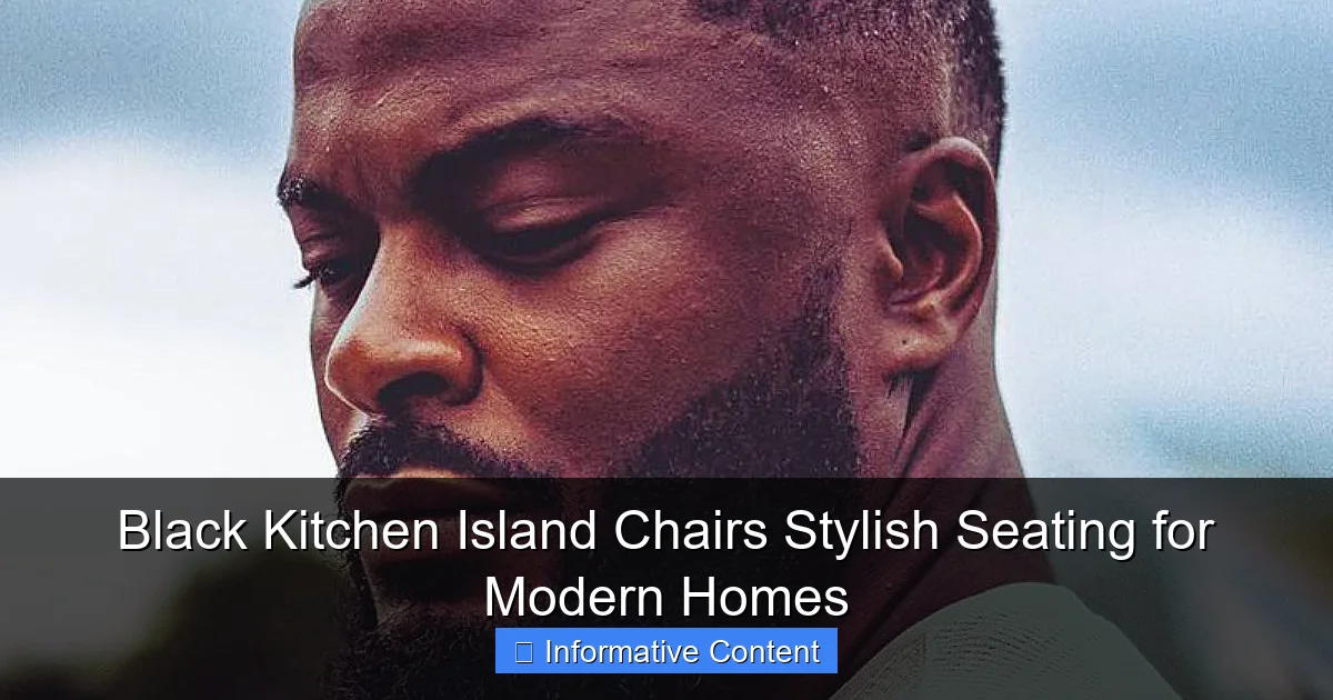 Black Kitchen Island Chairs Stylish Seating for Modern Homes