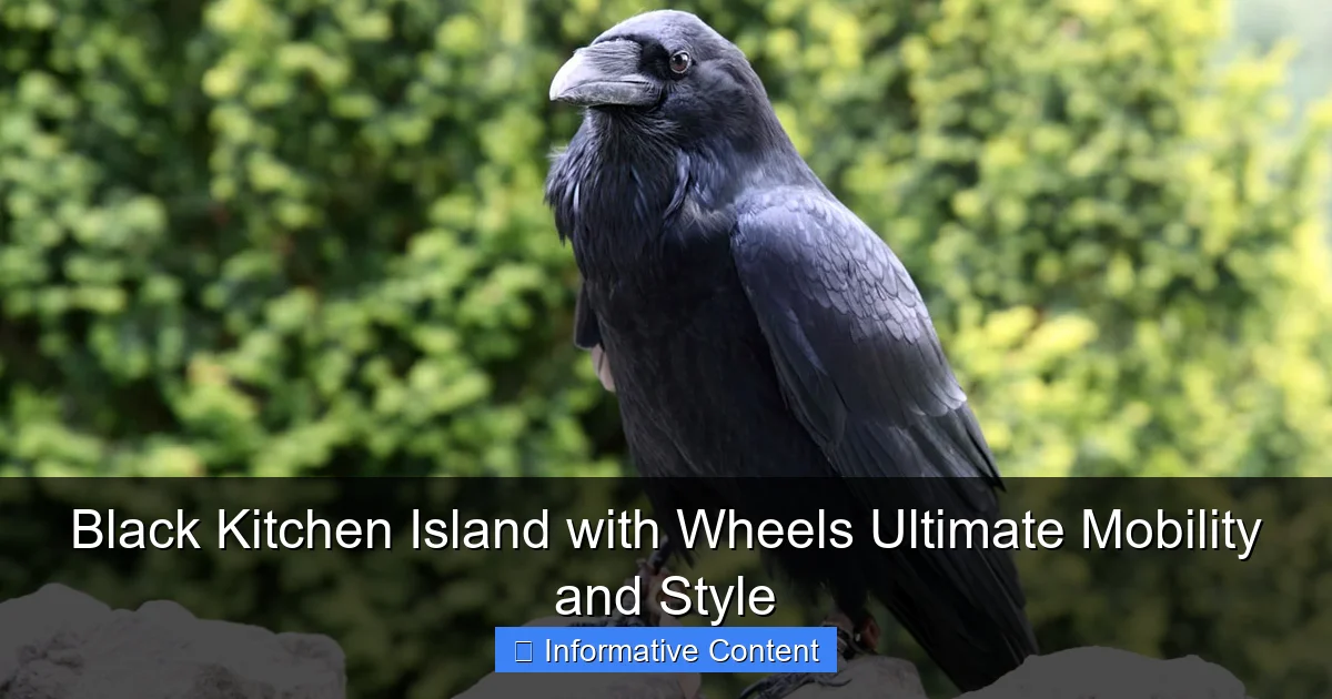 Black Kitchen Island with Wheels Ultimate Mobility and Style