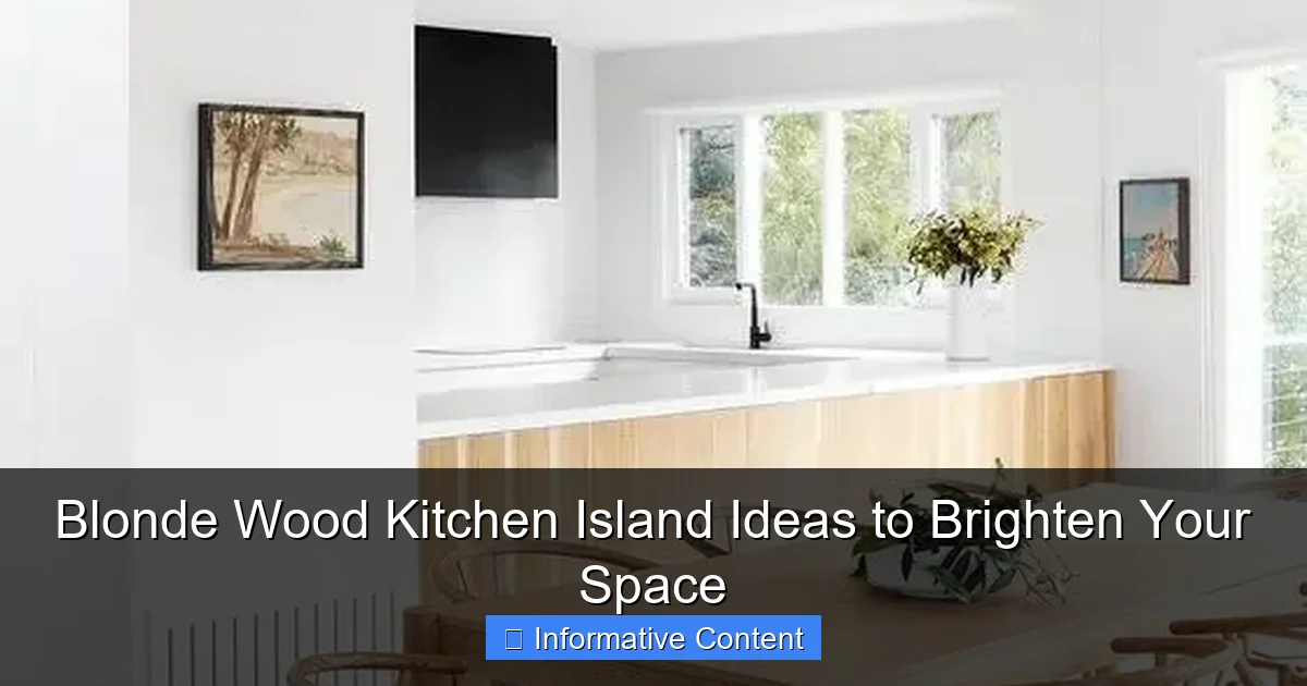 Blonde Wood Kitchen Island Ideas to Brighten Your Space