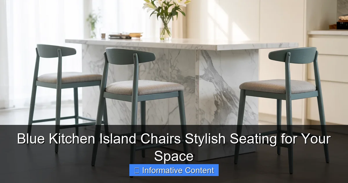 Blue Kitchen Island Chairs Stylish Seating for Your Space
