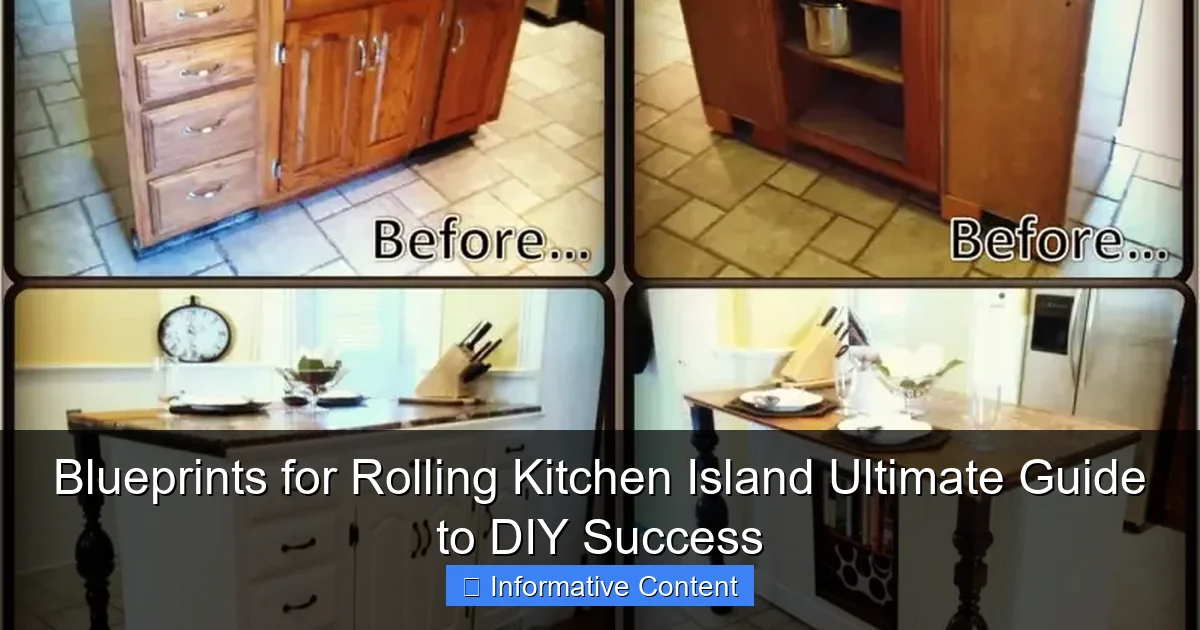 Blueprints for Rolling Kitchen Island Ultimate Guide to DIY Success