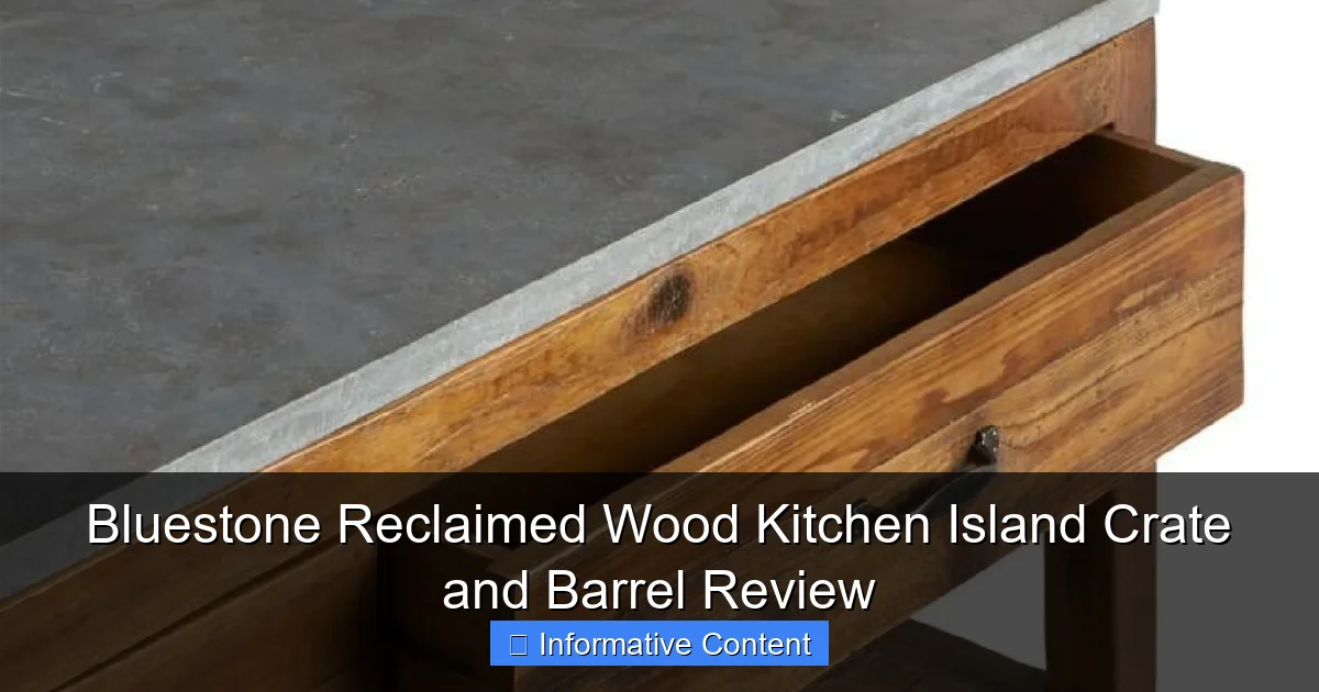 Bluestone Reclaimed Wood Kitchen Island Crate and Barrel Review
