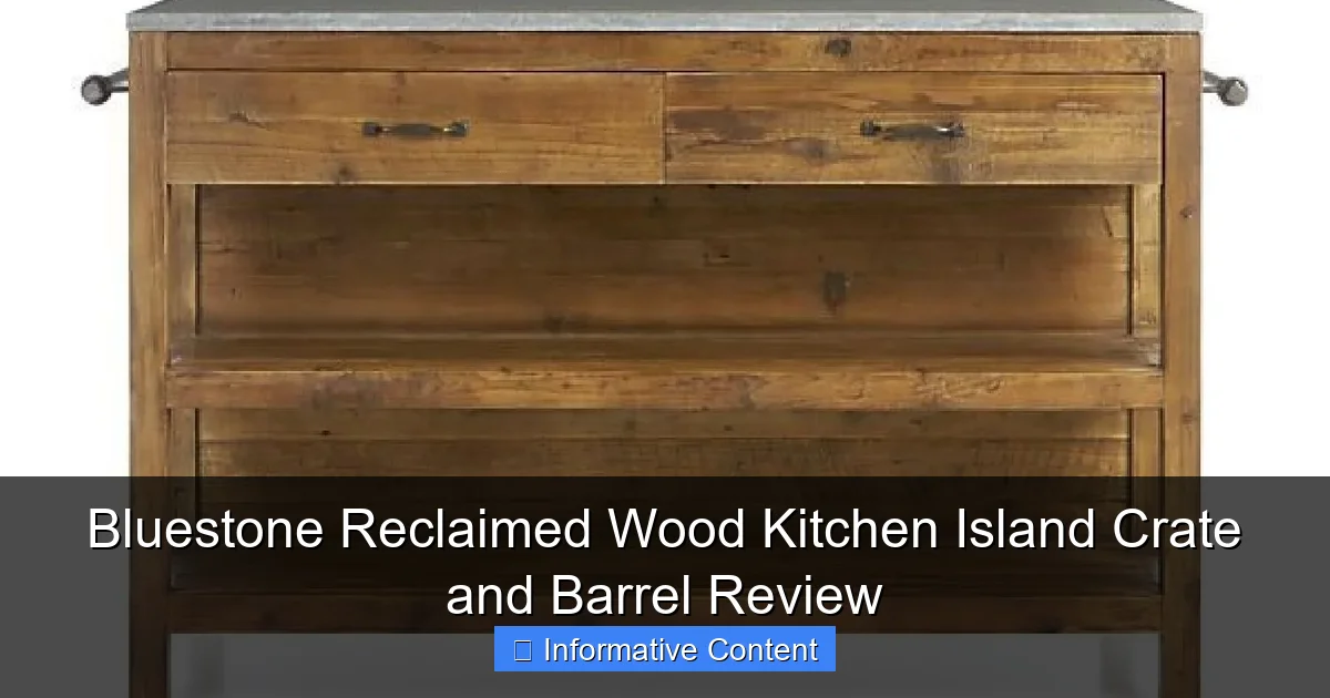 Bluestone Reclaimed Wood Kitchen Island Crate and Barrel Review