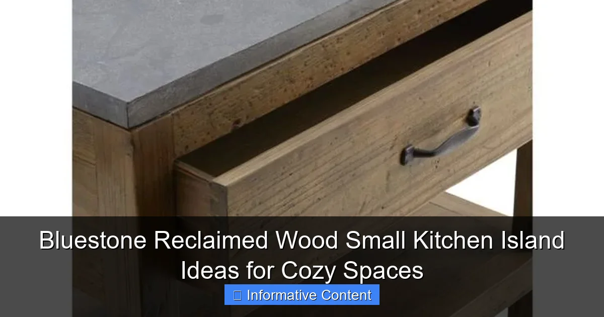 Bluestone Reclaimed Wood Small Kitchen Island Ideas for Cozy Spaces