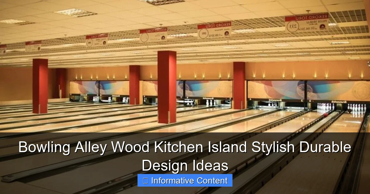 Bowling Alley Wood Kitchen Island Stylish Durable Design Ideas