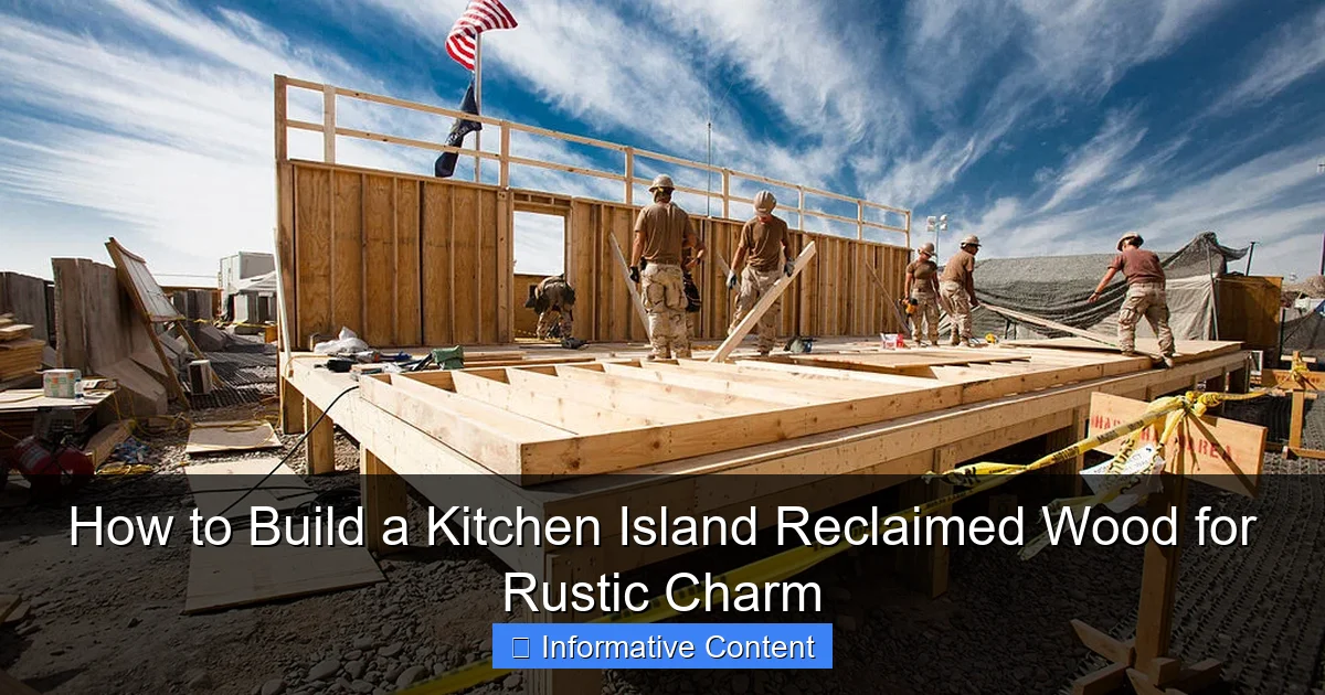 How to Build a Kitchen Island Reclaimed Wood for Rustic Charm