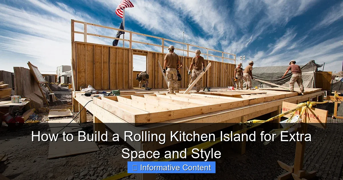 How to Build a Rolling Kitchen Island for Extra Space and Style