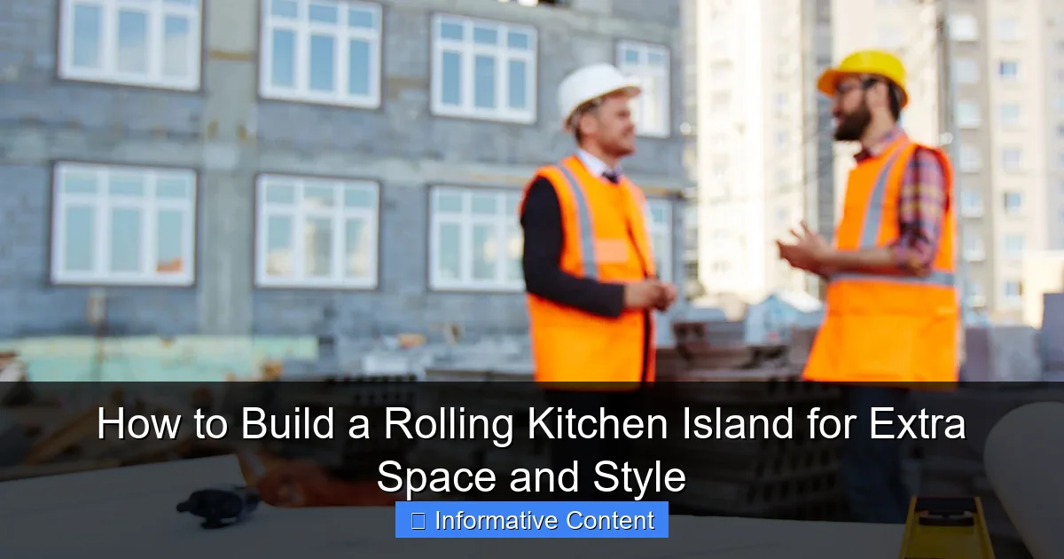 How to Build a Rolling Kitchen Island for Extra Space and Style