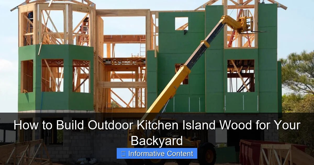 How to Build Outdoor Kitchen Island Wood for Your Backyard