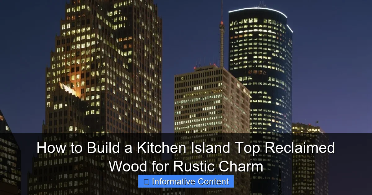 How to Build a Kitchen Island Top Reclaimed Wood for Rustic Charm