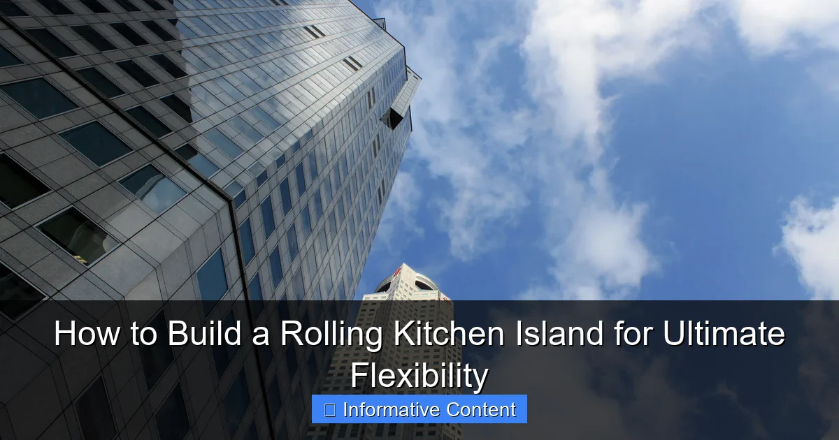 How to Build a Rolling Kitchen Island for Ultimate Flexibility