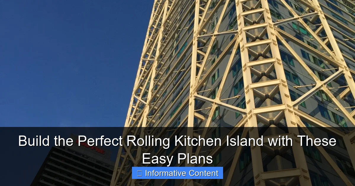 Build the Perfect Rolling Kitchen Island with These Easy Plans