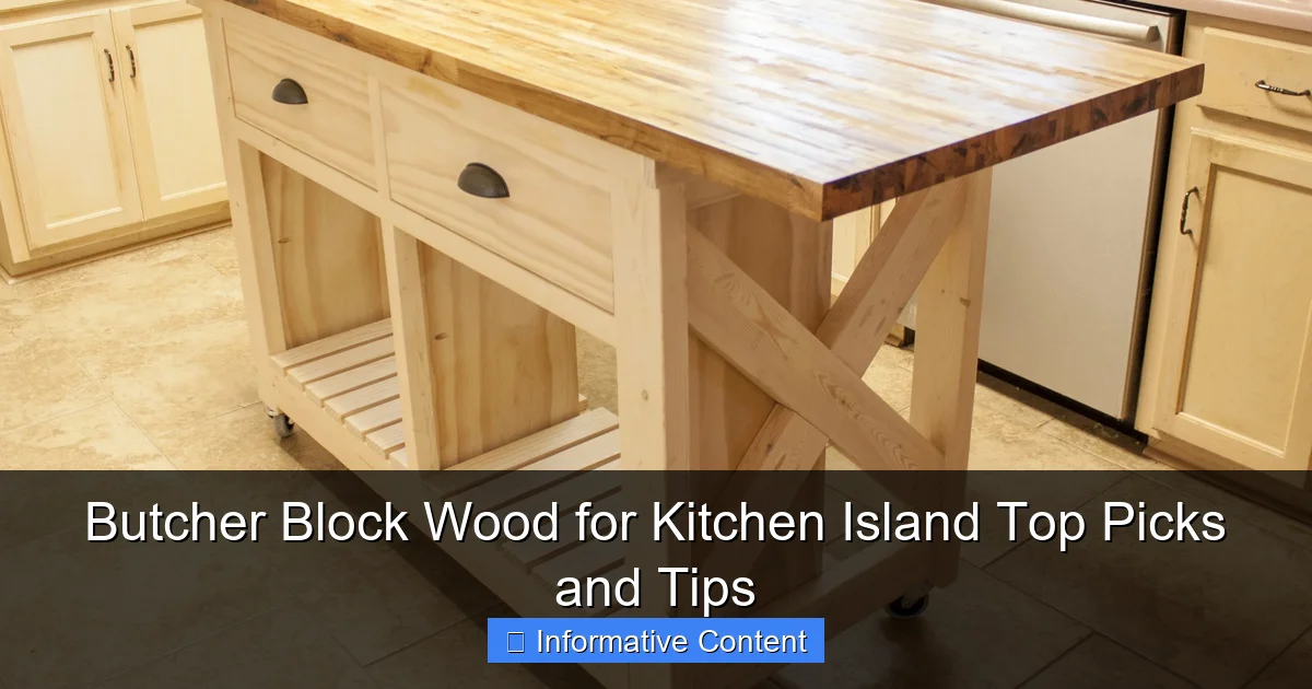 Butcher Block Wood for Kitchen Island Top Picks and Tips