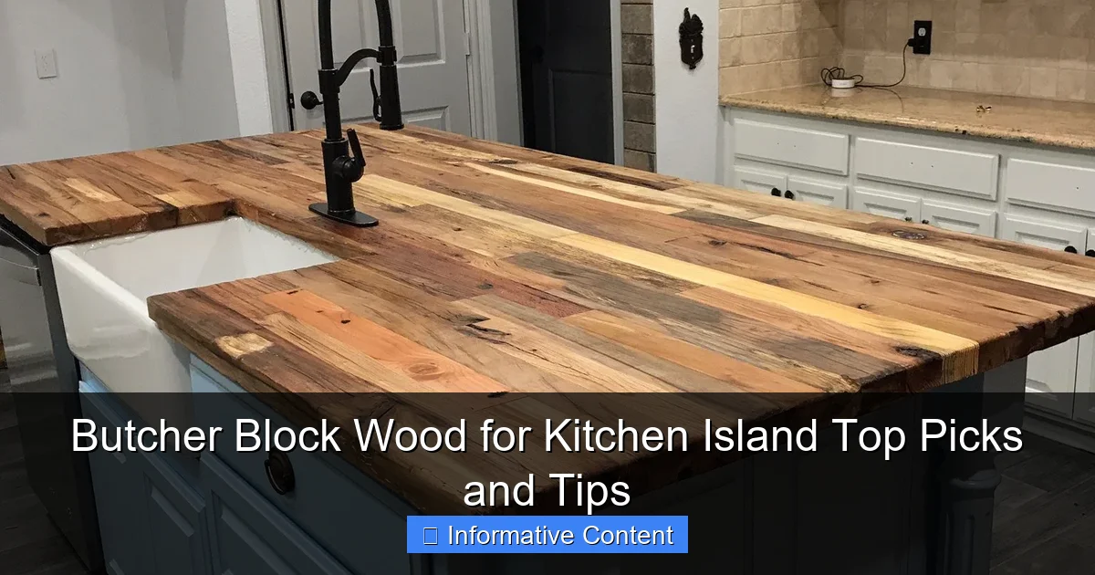 Butcher Block Wood for Kitchen Island Top Picks and Tips