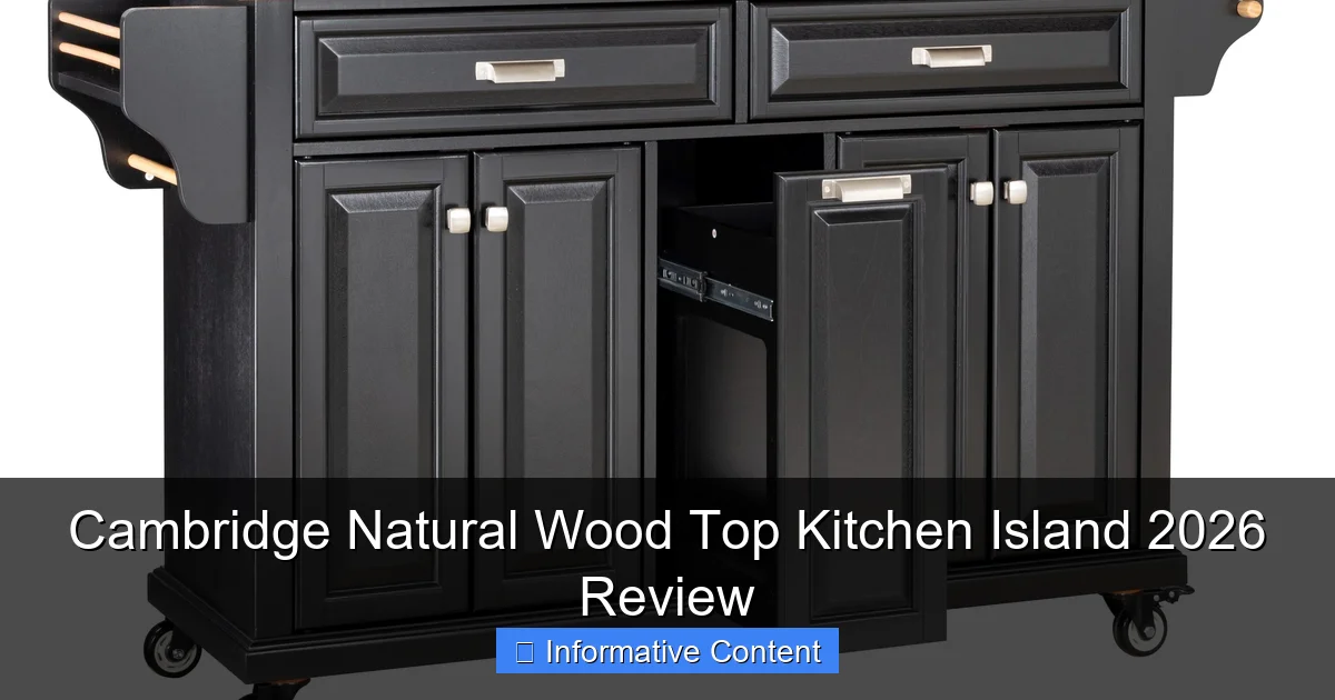 Cambridge Natural Wood Top Kitchen Island 2026 Review
