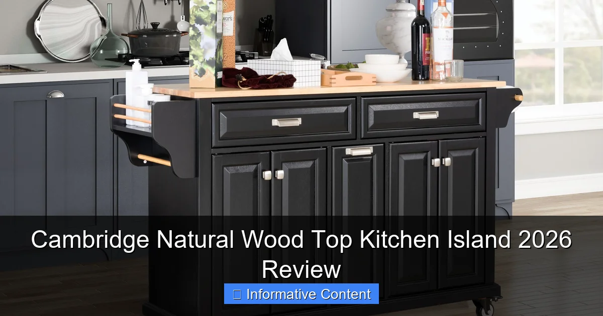 Cambridge Natural Wood Top Kitchen Island 2026 Review
