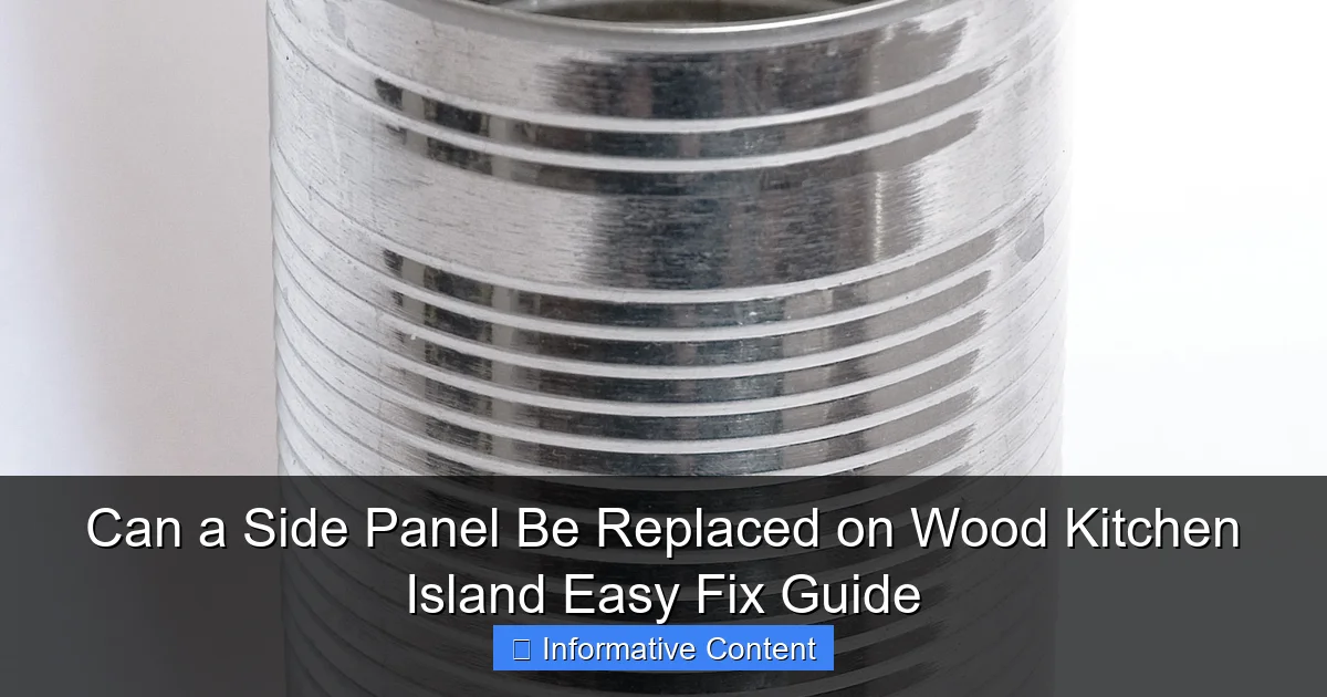 Can a Side Panel Be Replaced on Wood Kitchen Island Easy Fix Guide