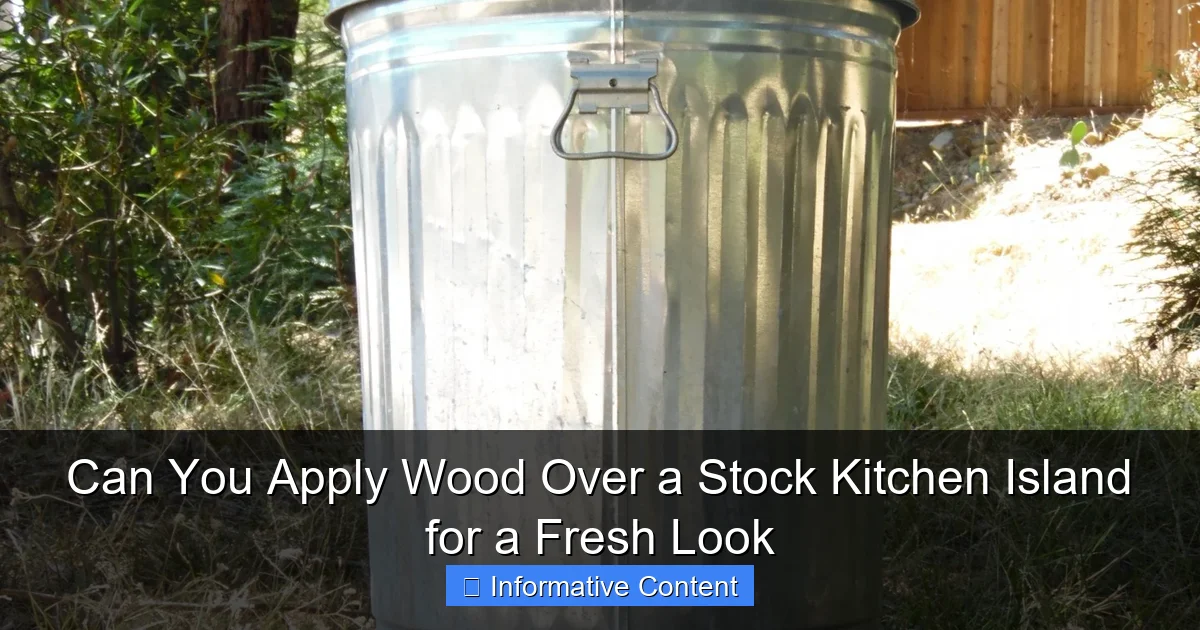 Can You Apply Wood Over a Stock Kitchen Island for a Fresh Look